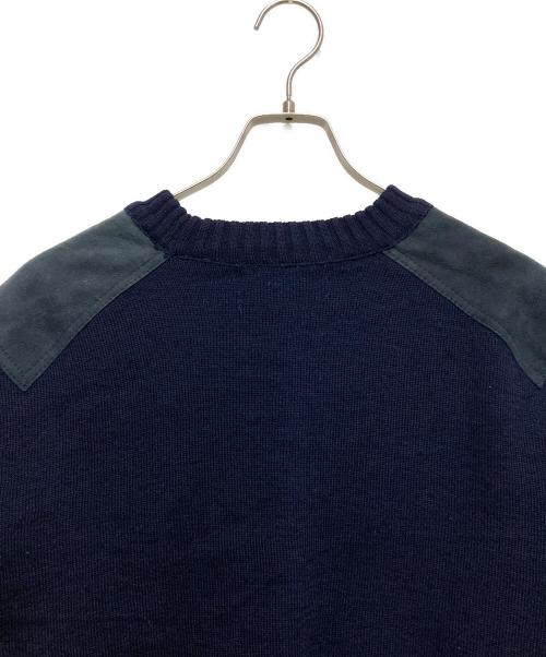 Burberry's（バーバリーズ）Burberry's (バーバリーズ) エルボパッチニット ネイビー サイズ:SIZE 42インチの古着・服飾アイテム
