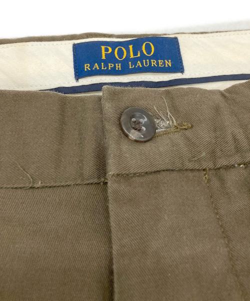 POLO RALPH LAUREN（ポロ・ラルフローレン）POLO RALPH LAUREN (ポロ・ラルフローレン) ２タックパンツ ブラウン サイズ:44B-32の古着・服飾アイテム