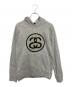 stussy（ステューシー）の古着「ワッペンロゴパーカー」｜グレー