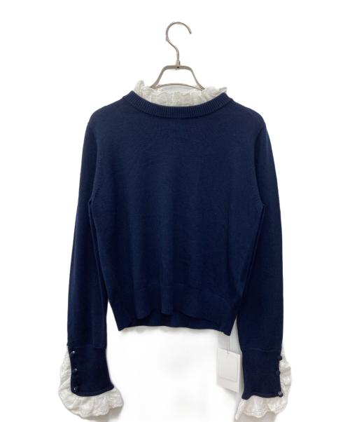 Gypsohila（ジプソフィア）Gypsohila (ジプソフィア) Orchid Knit ネイビー サイズ:F 未使用品の古着・服飾アイテム