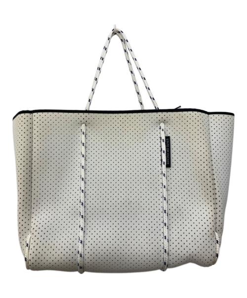 STATE OF ESCAPE（ステイトオブエスケープ）STATE OF ESCAPE (ステイトオブエスケープ) Flying Solo Tote ホワイトの古着・服飾アイテム