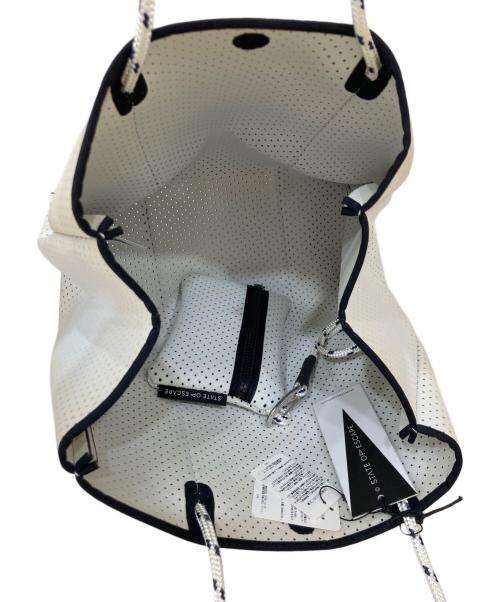 STATE OF ESCAPE（ステイトオブエスケープ）STATE OF ESCAPE (ステイトオブエスケープ) Flying Solo Tote ホワイトの古着・服飾アイテム