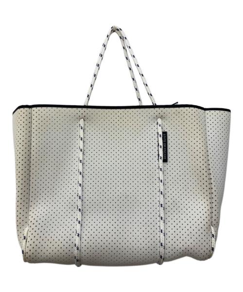 STATE OF ESCAPE（ステイトオブエスケープ）STATE OF ESCAPE (ステイトオブエスケープ) Flying Solo Tote ホワイトの古着・服飾アイテム