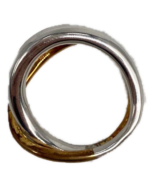Cesoi（セソワ）Cesoi (セソワ) One Stroke Ring (Double) ゴールド×シルバー サイズ:13号の古着・服飾アイテム