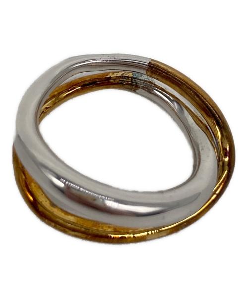 Cesoi（セソワ）Cesoi (セソワ) One Stroke Ring (Double) ゴールド×シルバー サイズ:13号の古着・服飾アイテム