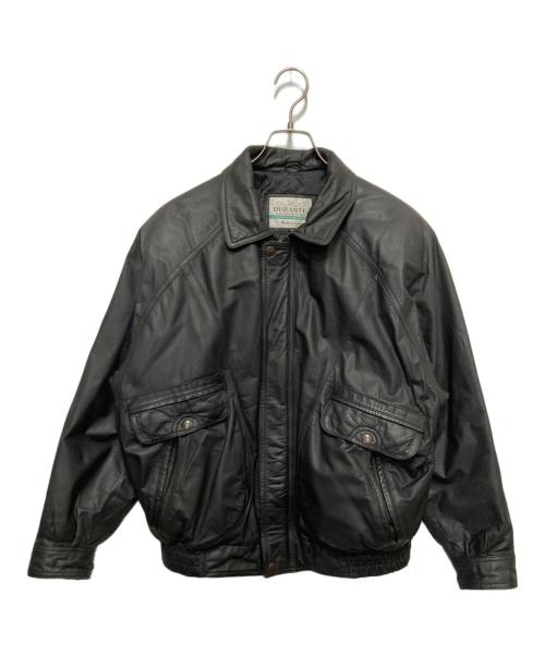 DURANTE（デュランテ）durante (デュランテ) レザージャケット ブラック サイズ:Ⅿの古着・服飾アイテム