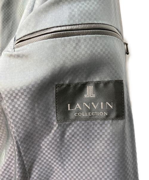 LANVIN COLLECTION（ランバンコレクション）LANVIN COLLECTION (ランバンコレクション) ジップデザインレザーテーラードジャケット ブラック サイズ:50の古着・服飾アイテム