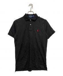 POLO RALPH LAUREN（ポロ・ラルフローレン）の古着「スムースコットンワンポイントポロシャツ」｜ブラック