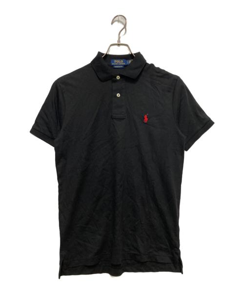 POLO RALPH LAUREN（ポロ・ラルフローレン）POLO RALPH LAUREN (ポロ・ラルフローレン) スムースコットンワンポイントポロシャツ ブラック サイズ:Sの古着・服飾アイテム