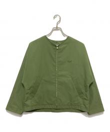 LACOSTE（ラコステ）の古着「タイプライターコンバーチブルブルゾン」｜グリーン
