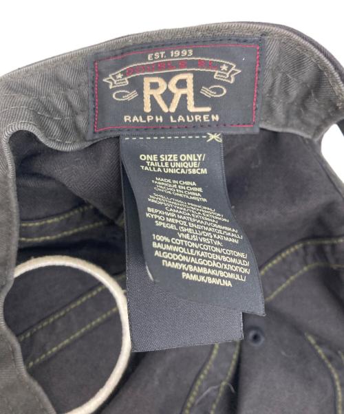 RRL（ダブルアールエル）RRL (ダブルアールエル) ウイングロゴボールキャップ ブラック サイズ:ONESIZEの古着・服飾アイテム
