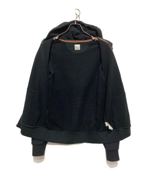 PAUL SMITH（ポールスミス）Paul Smith (ポールスミス) ARTIST STRIPE スウェットパーカー ブラック サイズ:MEDIUMの古着・服飾アイテム