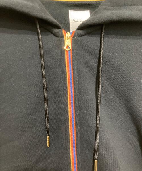 PAUL SMITH（ポールスミス）Paul Smith (ポールスミス) ARTIST STRIPE スウェットパーカー ブラック サイズ:MEDIUMの古着・服飾アイテム