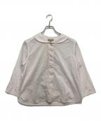 MARGARET HOWELLマーガレットハウエル）の古着「SHEER COTTON  シャツ」｜ピンク