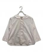 MARGARET HOWELLマーガレットハウエル）の古着「SHEER COTTON  シャツ」｜ピンク