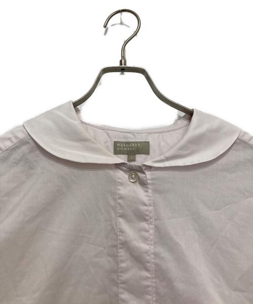 MARGARET HOWELL（マーガレットハウエル）MARGARET HOWELL (マーガレットハウエル) SHEER COTTON  シャツ ピンク サイズ:1の古着・服飾アイテム