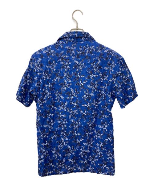 BARBA（バルバ）BARBA (バルバ) オープンカラー総柄リネンシャツ サイズ:37　14　1/2の古着・服飾アイテム