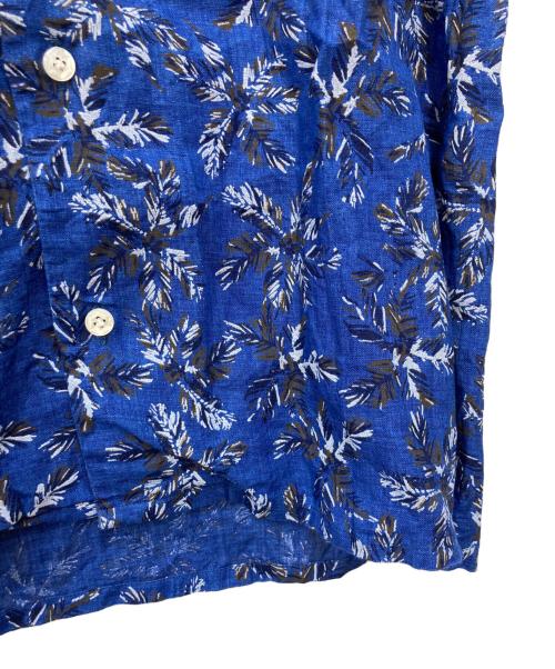BARBA（バルバ）BARBA (バルバ) オープンカラー総柄リネンシャツ サイズ:37　14　1/2の古着・服飾アイテム