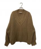 TWINS FLORENCEツインズフローレンス）の古着「VNECK KNIT(DORIA YARN)」｜ブラウン