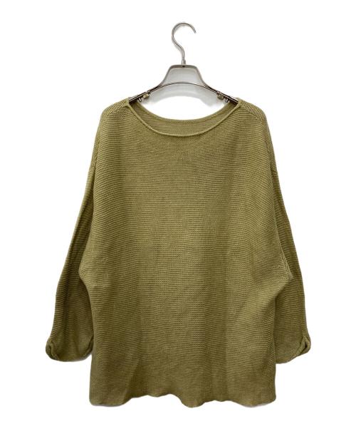 L'appartement（アパルトモン）L'Appartement (アパルトモン) Linen Boat neck Knit ベージュ サイズ:不明の古着・服飾アイテム