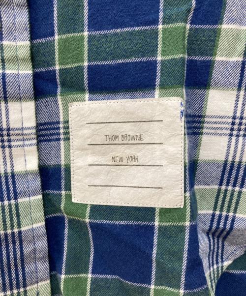 Thom Browne（トムブラウン）Thom Browne (トムブラウン) ネルシャツ グリーン サイズ:１の古着・服飾アイテム