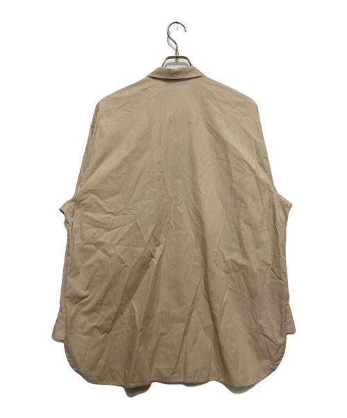 mizuiro-ind（ミズイロインド）mizuiro-ind (ミズイロインド) ビックシルエットシャツ ベージュ サイズ:不明の古着・服飾アイテム
