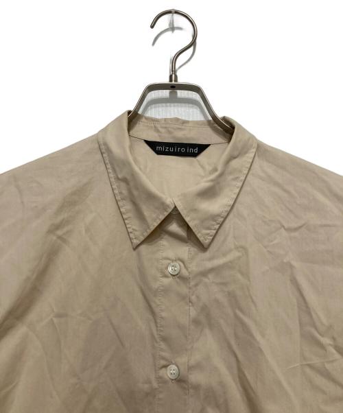 mizuiro-ind（ミズイロインド）mizuiro-ind (ミズイロインド) ビックシルエットシャツ ベージュ サイズ:不明の古着・服飾アイテム