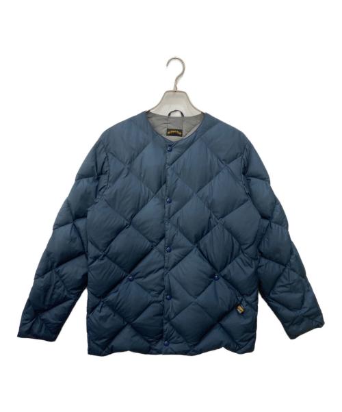 comfy（コンフィー）comfy (コンフィー) ノーカラーキルティングジャケット ネイビー サイズ:Lの古着・服飾アイテム