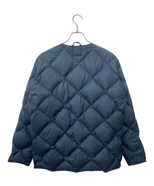 comfy（コンフィー）comfy (コンフィー) ノーカラーキルティングジャケット ネイビー サイズ:Lの古着・服飾アイテム