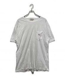 maison kitsune（メゾンキツネ）の古着「ワンポイント胸ポケットTシャツ」｜ホワイト