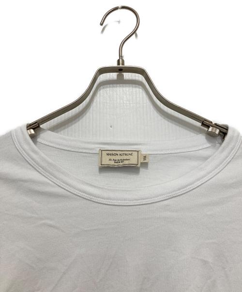 maison kitsune（メゾンキツネ）MAISON KITSUNE (メゾンキツネ) ワンポイント胸ポケットTシャツ ホワイト サイズ:XXLの古着・服飾アイテム