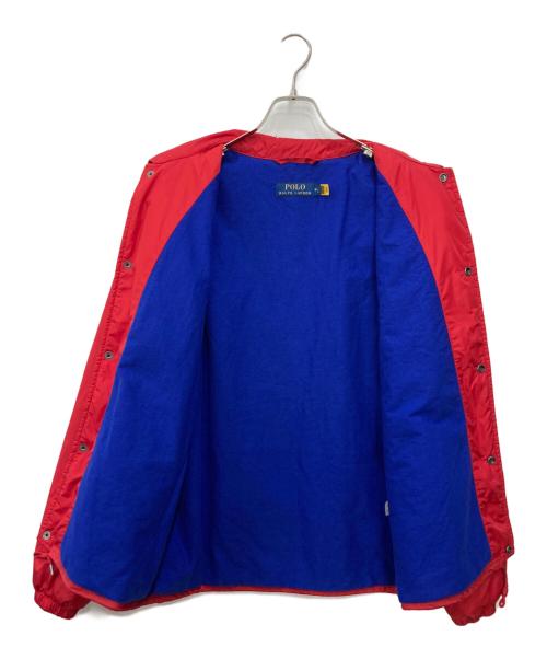 POLO RALPH LAUREN（ポロ・ラルフローレン）POLO RALPH LAUREN (ポロ・ラルフローレン) Water-Repellent Coach Jacket レッド サイズ:Mの古着・服飾アイテム