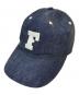 6 Panel Denim Baseball ’F’ Cap（フルカウント）の古着「キャップ」｜インディゴ
