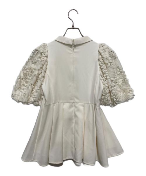 CELFORD（セルフォード）CELFORD (セルフォード) 襟付きデザインブラウス アイボリー サイズ:36の古着・服飾アイテム