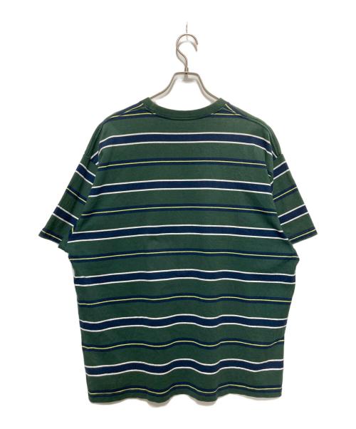 FreshService（フレッシュサービス）FreshService (フレッシュサービス) MULTI BORDER S/S TEE グリーン サイズ:Fの古着・服飾アイテム