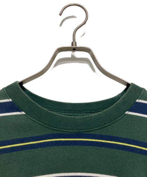 FreshService（フレッシュサービス）FreshService (フレッシュサービス) MULTI BORDER S/S TEE グリーン サイズ:Fの古着・服飾アイテム