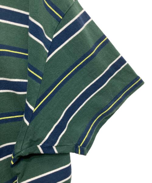 FreshService（フレッシュサービス）FreshService (フレッシュサービス) MULTI BORDER S/S TEE グリーン サイズ:Fの古着・服飾アイテム