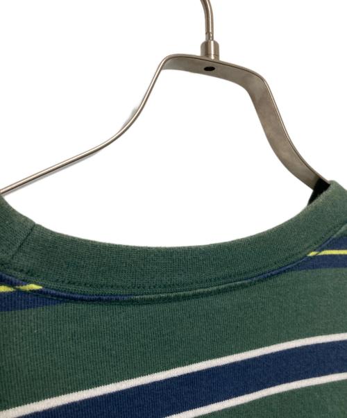 FreshService（フレッシュサービス）FreshService (フレッシュサービス) MULTI BORDER S/S TEE グリーン サイズ:Fの古着・服飾アイテム