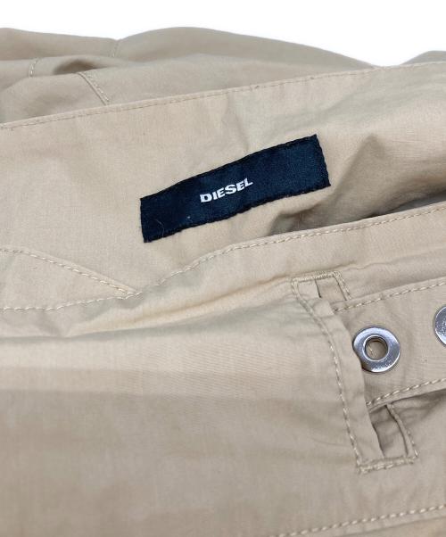 DIESEL（ディーゼル）DIESEL (ディーゼル) コットンポプリンタック入りワークパンツ ベージュ サイズ:25の古着・服飾アイテム