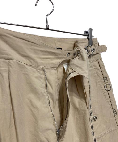 DIESEL（ディーゼル）DIESEL (ディーゼル) コットンポプリンタック入りワークパンツ ベージュ サイズ:25の古着・服飾アイテム