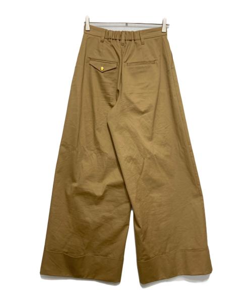 LOUNIE（ルーニー）LOUNIE (ルーニー) ターンバックワイドパンツ ベージュ サイズ:38の古着・服飾アイテム