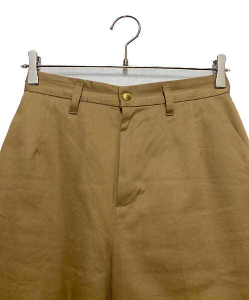 LOUNIE（ルーニー）LOUNIE (ルーニー) ターンバックワイドパンツ ベージュ サイズ:38の古着・服飾アイテム