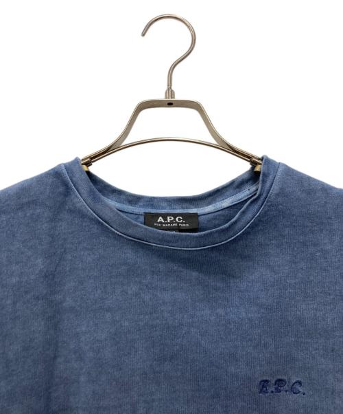 A.P.C.（アーペーセー）A.P.C. (アーペーセー) ロゴカットソー インディゴ サイズ:XSの古着・服飾アイテム