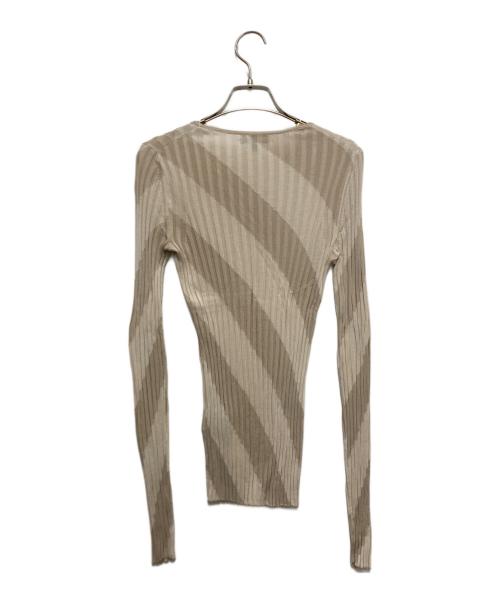 theory（セオリー）theory (セオリー) Silken Royale/Rib Intsia PO シルクニット ベージュ サイズ:Sの古着・服飾アイテム