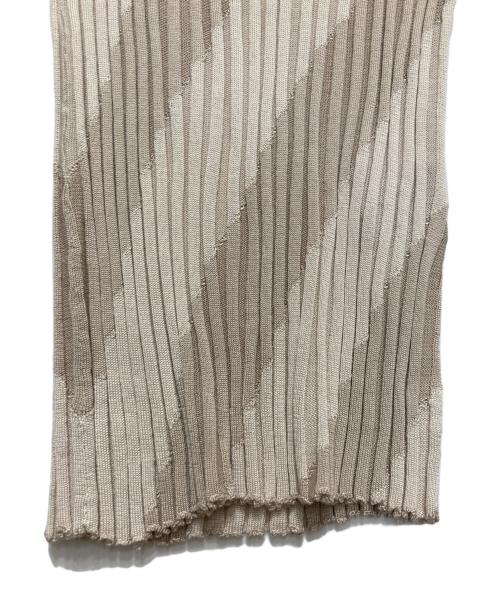 theory（セオリー）theory (セオリー) Silken Royale/Rib Intsia PO シルクニット ベージュ サイズ:Sの古着・服飾アイテム
