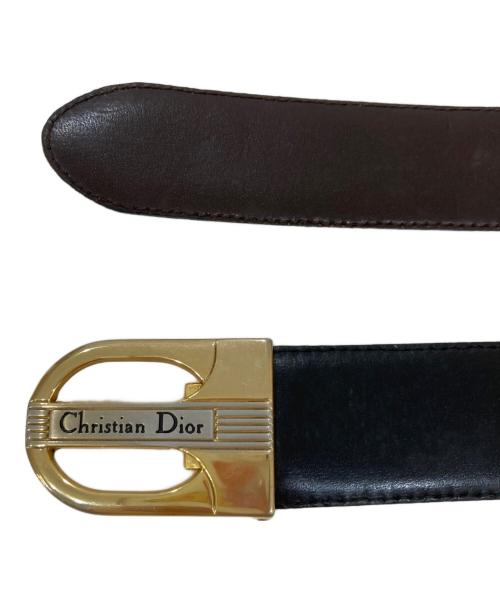 Christian Dior（クリスチャン ディオール）Christian Dior (クリスチャン ディオール) オールドバックルベルト ブラックの古着・服飾アイテム