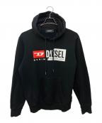 DIESELディーゼル）の古着「S-GIRK-HOOD」｜ブラック