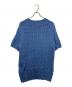 POLO RALPH LAUREN (ポロ・ラルフローレン) 半袖ケーブルニット ブルー サイズ:L：5000円