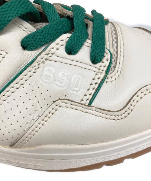 NEW BALANCE（ニューバランス）NEW BALANCE (ニューバランス) Aime Leon Dore (エメ レオン ドレ) ハイカットスニーカー グリーン×アイボリー サイズ:29の古着・服飾アイテム