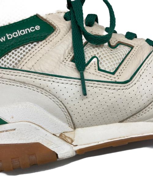 NEW BALANCE（ニューバランス）NEW BALANCE (ニューバランス) Aime Leon Dore (エメ レオン ドレ) ハイカットスニーカー グリーン×アイボリー サイズ:29の古着・服飾アイテム
